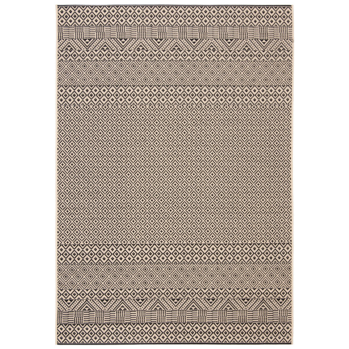 Arneshia Geometric Beige Indoor / Outdoor Area Rug Wade Logan® Rug Size: Rectangle 5'3" x 7'7"