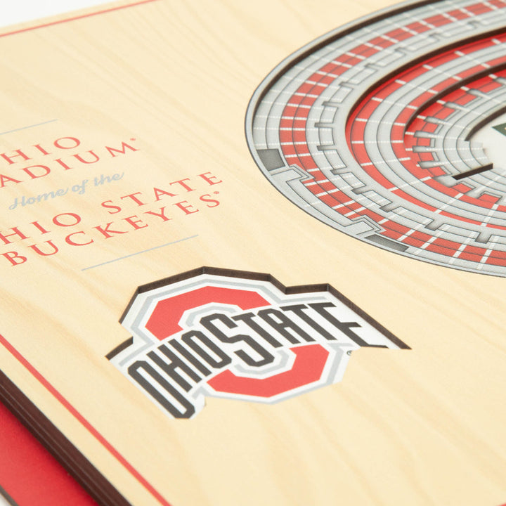 NCAA 5-Layer StadiumViews 3D Wall Art YouTheFan NCAA Team: The Ohio State University