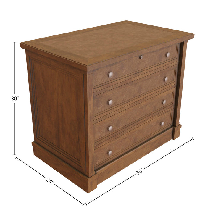 Shultz 4-Drawer Lateral Filing Cabinet Hekman