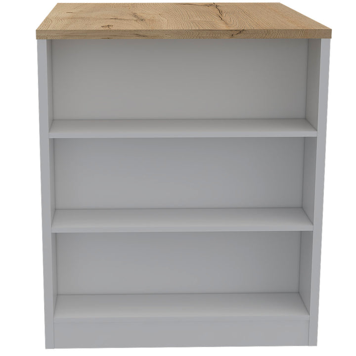 Tanna 36" Kitchen Counter Island Red Barrel Studio® Base Finish: White