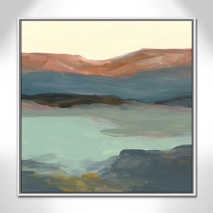 Rolling Bluffs by Carol Robinson - Painting Print Joss & Main Size: 31.5" H x 31.5" W x 2" D Format: White Framed Canvas