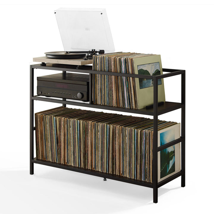Record Storage Console Media Shelve 17 Stories