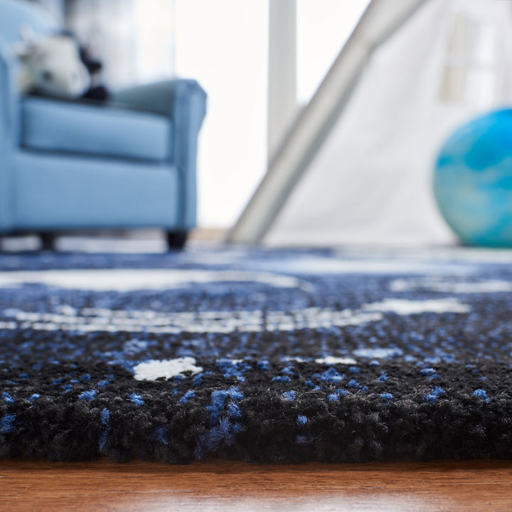 Highfill Dark Blue/Light Blue Area Rug Viv + Rae™ Rug Size: Square 4'