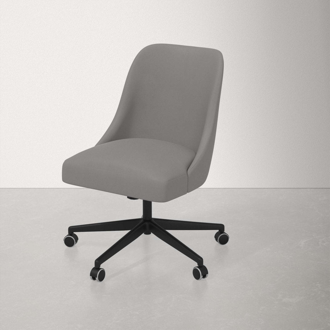 Acosta Task Chair AllModern Upholstery Color: Classic Otter Performance Velvet