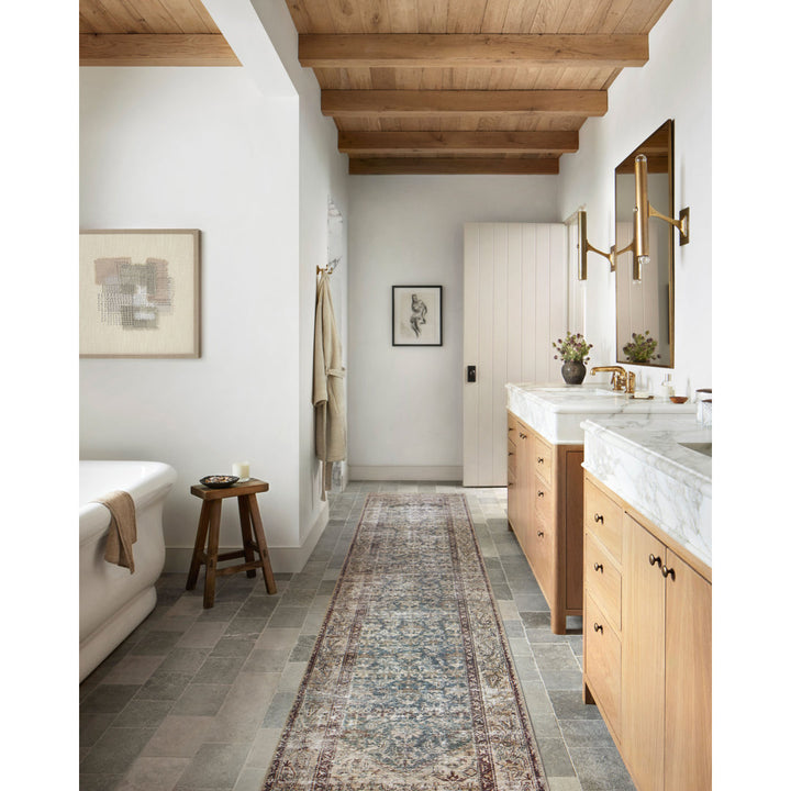 Amber Lewis x Loloi Georgie Teal / Antique Area Rug Amber Lewis x Loloi Rug Size: Square 1'6"