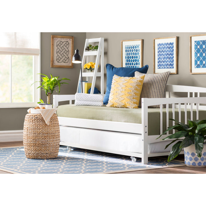 Kilgore Twin Solid Wood Daybed Red Barrel Studio® Color: White