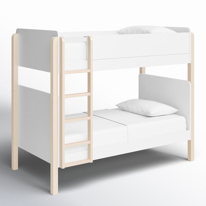 TipToe Twin Bunk Bed babyletto Color: White/Light Brown