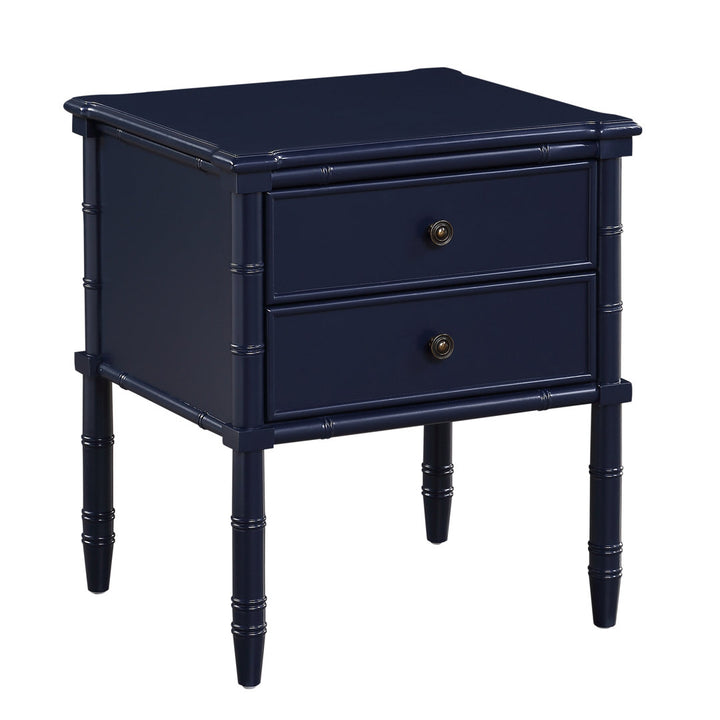 Peggy 2-Drawer Nightstand Three Posts™ Color: Blue