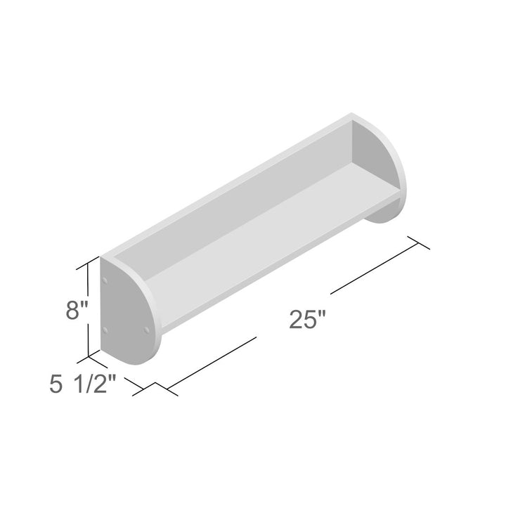 Kissena 4 - Hook Wall Mounted Coat Rack in White Andover Mills™