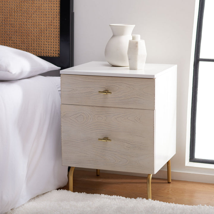 Linaris 2 - Drawer Nightstand Ivy Bronx Color: White