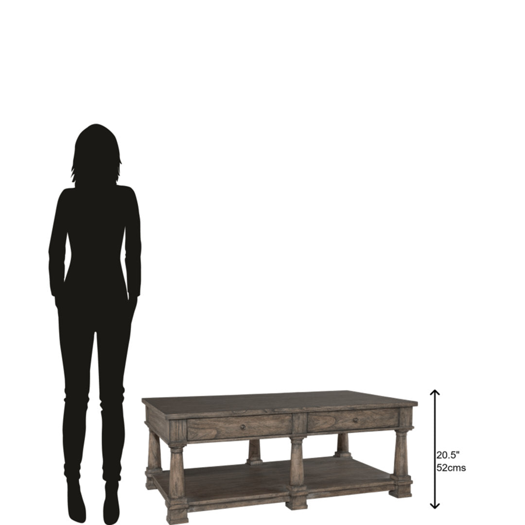 Stephens 4 Legs Coffee Table with Storage Birch Lane™