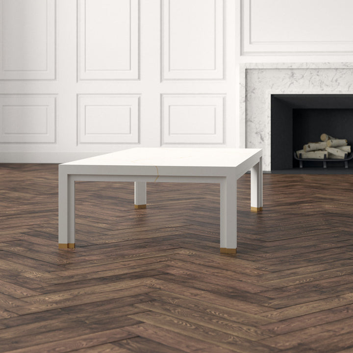 Anthony Cox Solid Wood 4 Legs Coffee Table Theodore Alexander