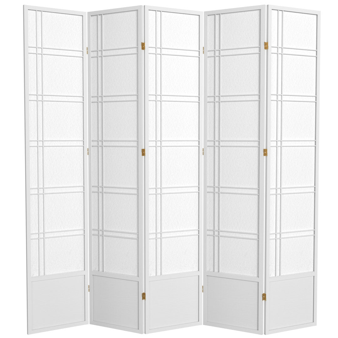 Keitez Folding Room Divider Winston Porter Color: White Number of Panels: 5 Panels