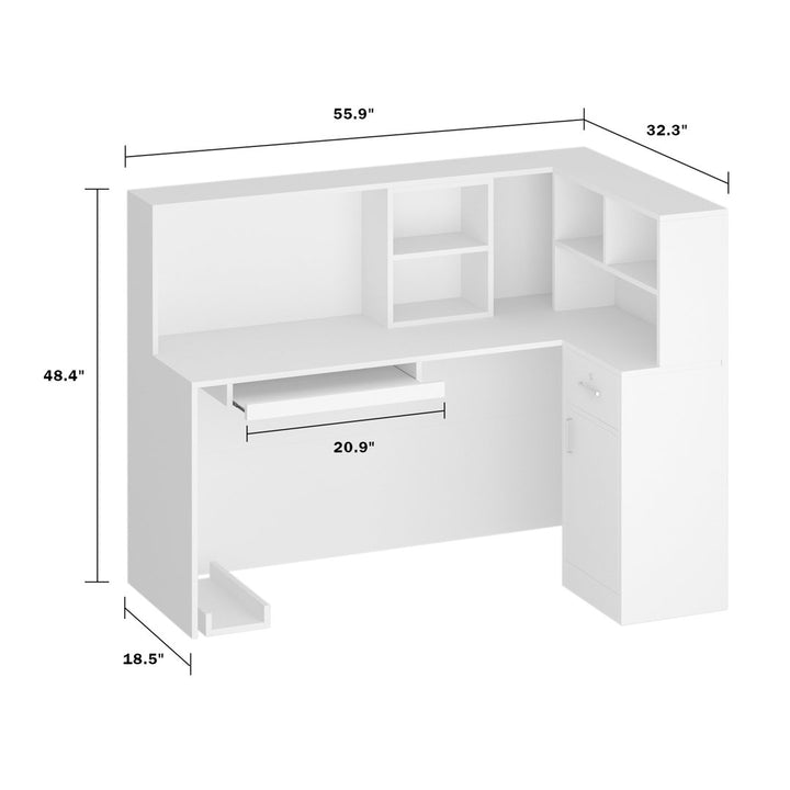 Wood Reception Desk Wade Logan®