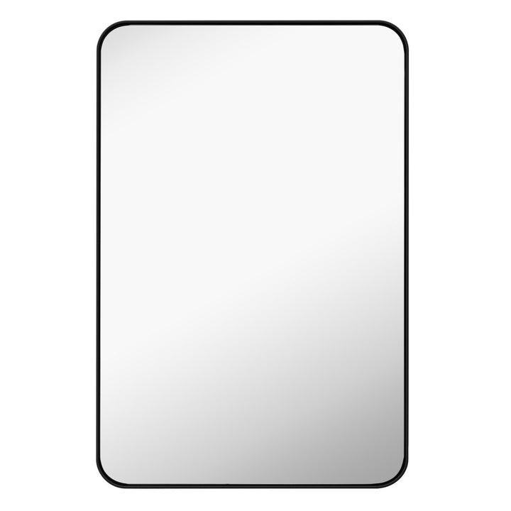 Markhai Modern Accent Mirror Orren Ellis Size: 36" x 24" Finish: Matte Black