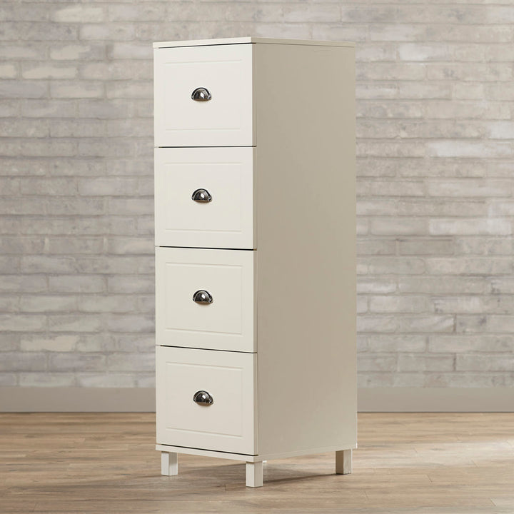 Brodan 4-Drawer Vertical Filing Cabinet Winston Porter Color: Antique White