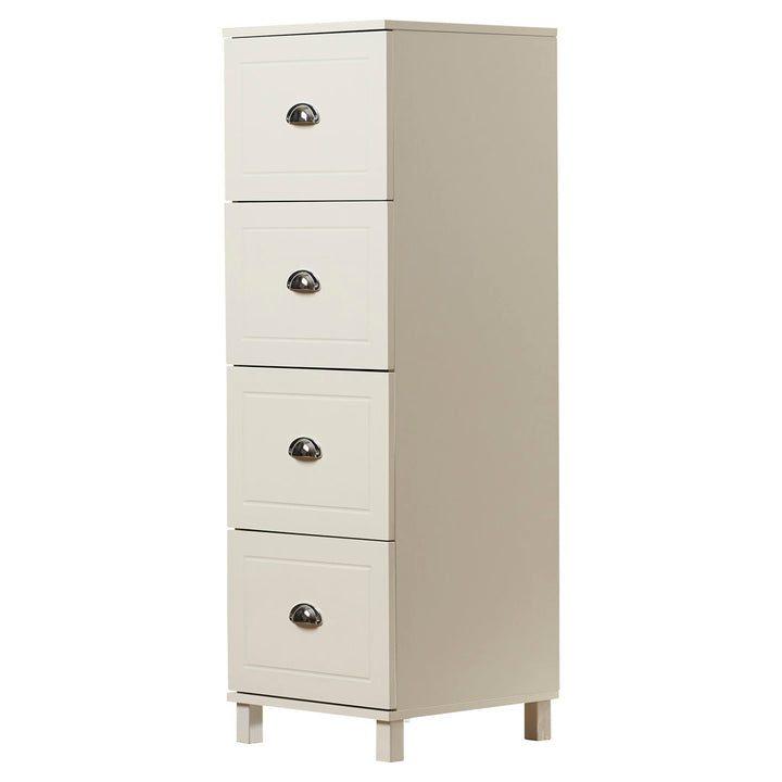 Brodan 4-Drawer Vertical Filing Cabinet Winston Porter Color: Antique White