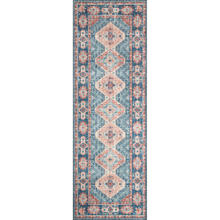 Gelo Turquoise/Terracotta Area Rug Bungalow Rose Rug Size: Runner 2'6" x 7'6"
