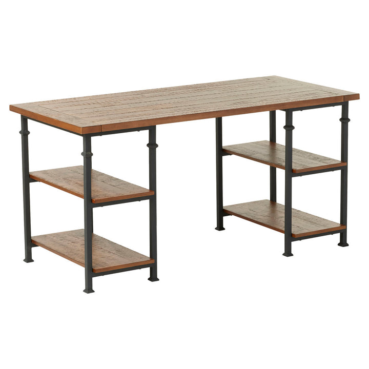 Zona Solid Wood Desk Mercury Row® Color: Rustic Oak