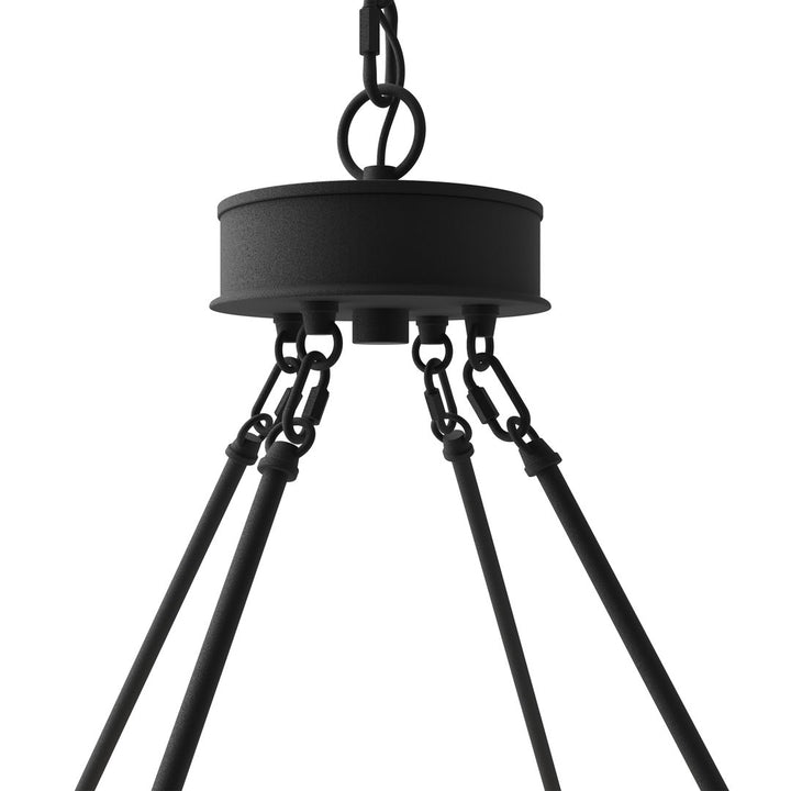 Avalee 12 - Light Living Room Steel Dimmable Wagon Wheel Chandelier UL Certified Lark Manor™ Finish: Classic Black/Contemporary Brass