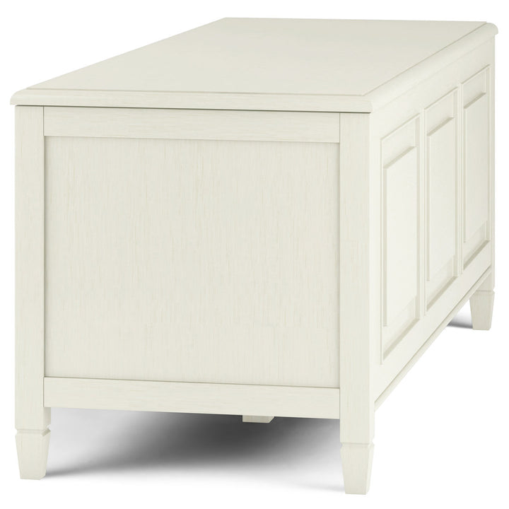 Connaught Wood Flip Top Storage Bench Simpli Home