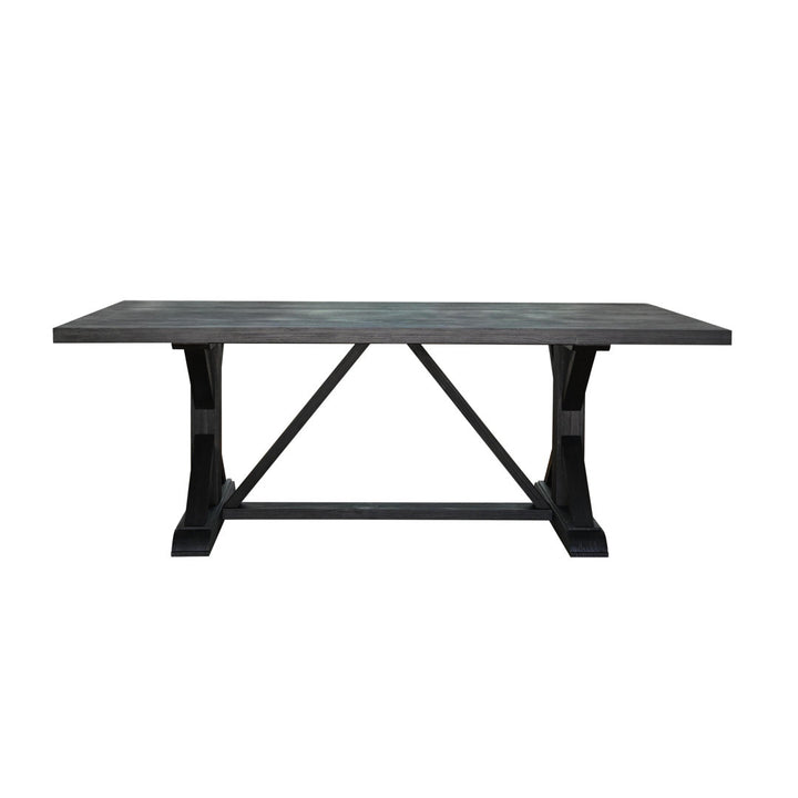 Fairmont 40" Pine Solid Wood Trestle Dining Table Birch Lane™