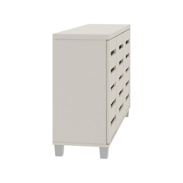 Lismore 16 Pair Shoe Storage Cabinet Steelside™ Finish: Ivory