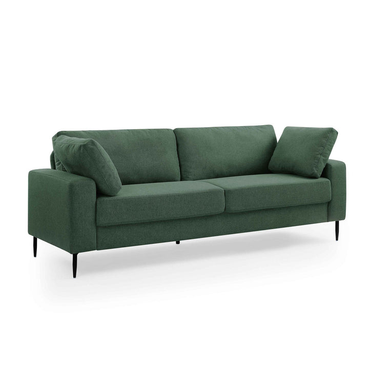 Jeses MINIMORE Modern Style Etta 84.3" Mid-Century Modern Design Sofa Corrigan Studio® Fabric: Light Green Linen Blend
