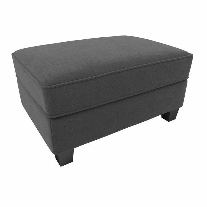 Alitza 34.49'' Wide Rectangle Storage Ottoman Wade Logan® Body Fabric: Charcoal Gray