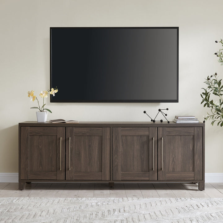 Chabot TV Stand for TVs up to 78" Latitude Run® Color: Alder Brown