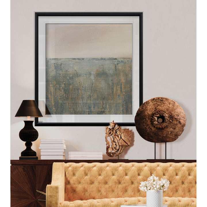 Sunset Marsh - Painting Print Wade Logan® Size: 23" H x 23" W x 1.5" D Format: Black Framed