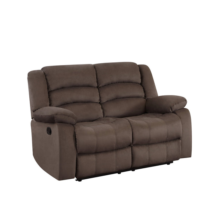 Aum 60" Pillow Top Arm Reclining Loveseat Red Barrel Studio® Upholstery: Brown