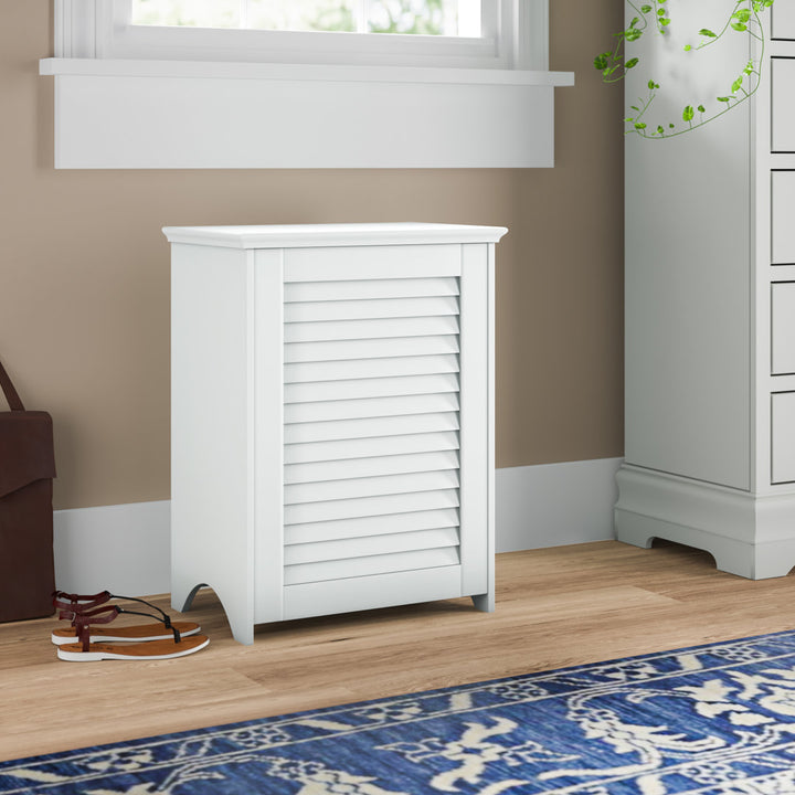 Louvered Front Cabinet Laundry Hamper Andover Mills™