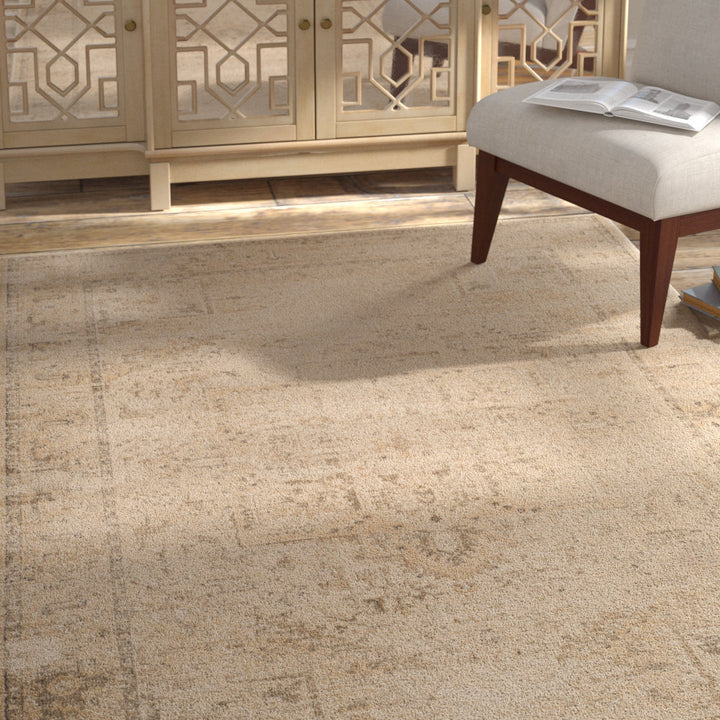 Evanoff Oriental Beige Area Rug Langley Street® Rug Size: Rectangle 9' x 12'
