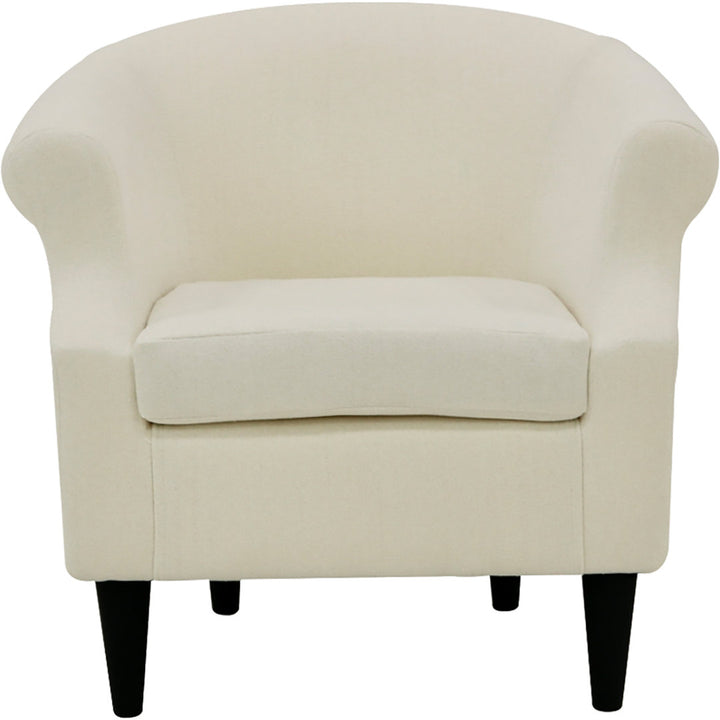 Adea Polyester Barrel Chair Lark Manor™ Fabric: Chloe Ice 100% Polyester