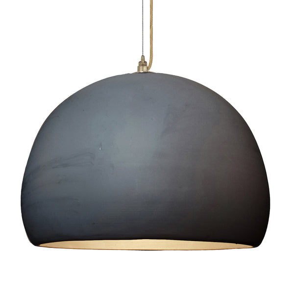 Clay 1 - Light Pendant Hammers and Heels Shade Color: Matte Black Bulb Included: No, Finish: Brass Braided
