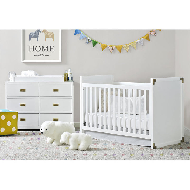 Hubble 6 Drawer Double Dresser Viv + Rae™ Color: White