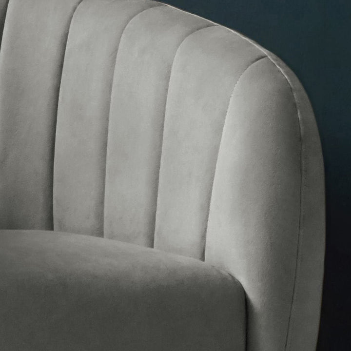 Samouri Modern Channel Tufted Barrel Accent Chair Willa Arlo™ Interiors Fabric: Dove Polyester