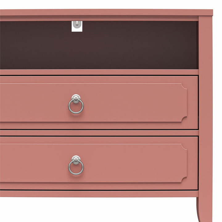 Her Majesty 2 - Drawer Nightstand Novogratz Color: Dusty Rose