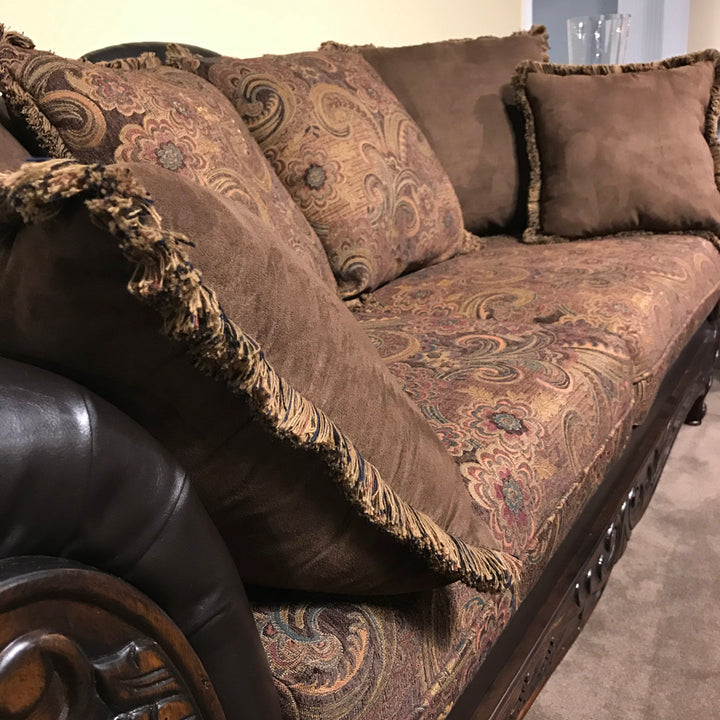Rolled Arm Sofa with Reversible Cushions Lark Manor™