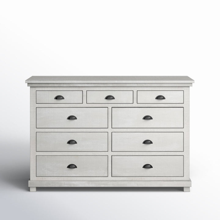Wolferstorn 9 Drawer 64" W Dresser Birch Lane™ Color: Gray Chalk