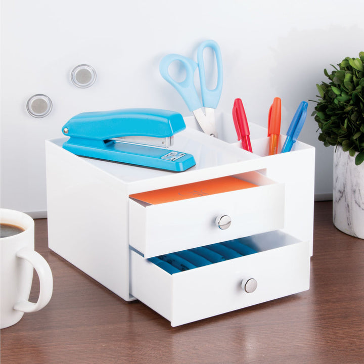 Clint Desk Organizer Dotted Line™ Color: White