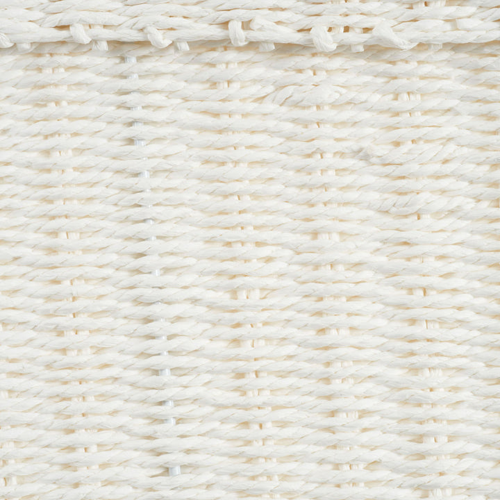 Bimal Paper Rope Gallon Waste Basket Bayou Breeze Color: White Capacity: 2 (Gallons)