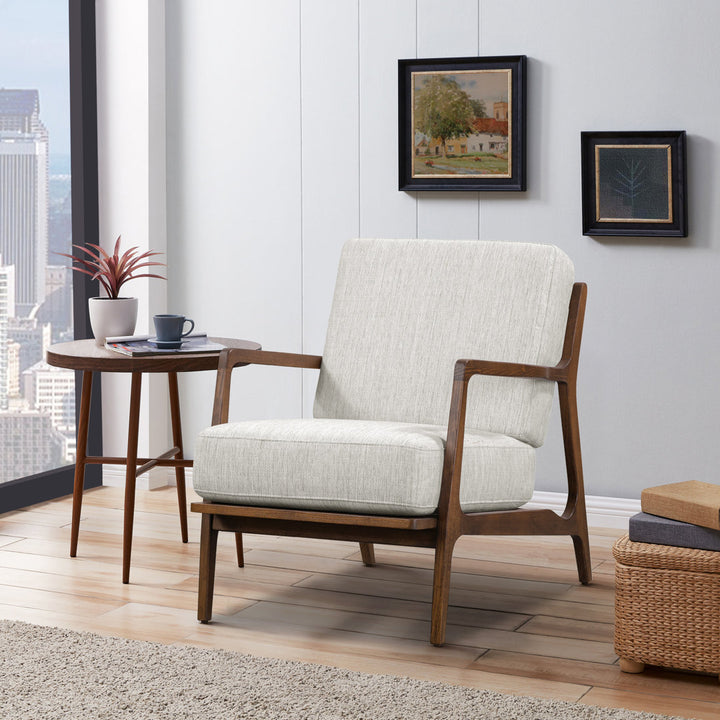 Gabe Fabric Upholstered Lounge Armchair Joss & Main Upholstery Color: Bright Ash