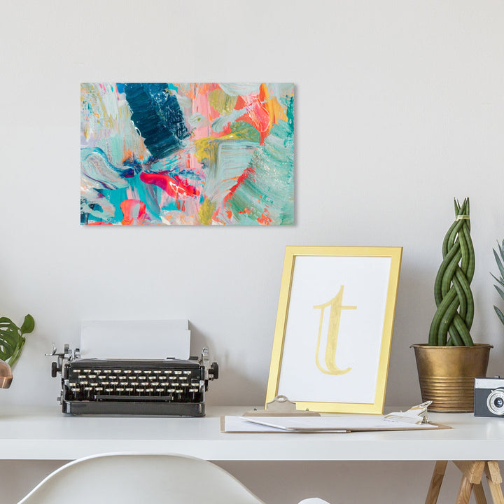 Abstract That Love Feeling - Graphic Art on Canvas Oliver Gal Prints Size: 10" H x 15" W Format: Wrapped Canvas