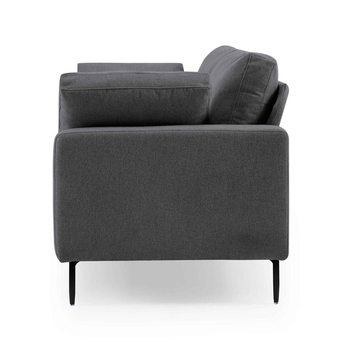 Jeses MINIMORE Modern Style Etta 84.3" Mid-Century Modern Design Sofa Corrigan Studio® Fabric: Dark Gray Linen Blend