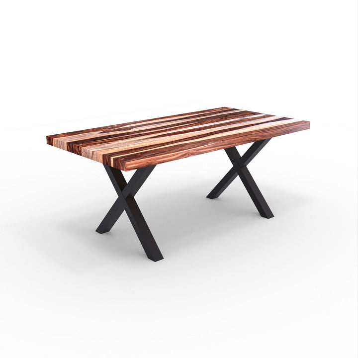 Grau 70" Straight Edge Acacia Dining Table Union Rustic Top Color: Brown/Light Brown
