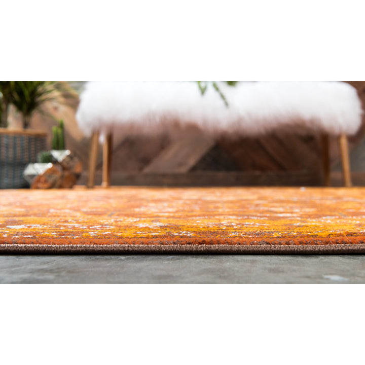 Yareli Oriental Orange/Brown Area Rug Bungalow Rose Rug Size: Runner 3' x 9'10"