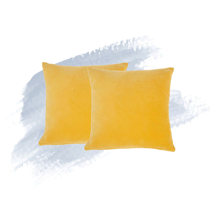 Haitley Throw Pillow Cover (Set of 2) Latitude Run® Color: Yellow