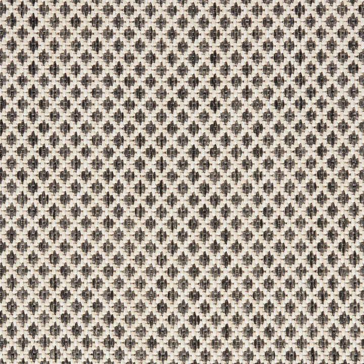 Leia Ivory/Charcoal Gray Indoor / Outdoor Area Rug Sand & Stable™ Rug Size: Oval 5' x 8'